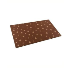 Drymate Cat Litter Mat Paw Stripe Tan Brown 20x28 Inches