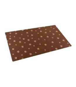 Drymate Cat Litter Mat Paw Stripe Tan Brown 20x28 Inches