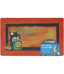 Drymate Cat Place Mat Hungry Kitty 12x20 Inches