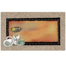 Drymate Cat Place Mat Fish Kitty 12x20cm