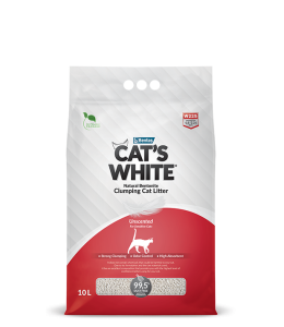 Cats White 10L Natural  Clumping Cat Litter
