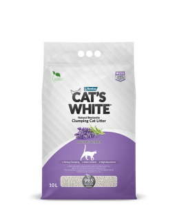 Cats White 10L Lavender Clumping Cat Litter