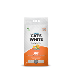 Cats White 5L Orange Clumping Cat Litter