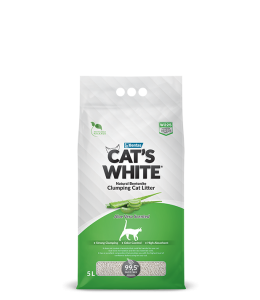 Cats White 5L Aloe Vera Clumping Cat Litter