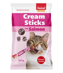 Sanal Cat Cream Sticks With Salmon 75G