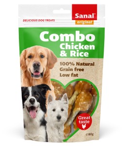 Sanal Dog Combo Chicken & Rice 80G
