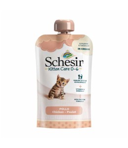 Schesir Kitten Cream 0-6 Chicken Wet Food 150g Pouch