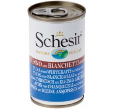 Schesir Cat Wet Food Tuna with Whitebait 140g can