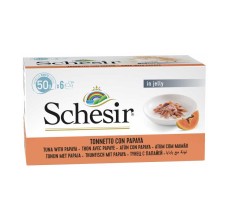 Schesir Cat Multipack Tuna with Papaya 6x50g can