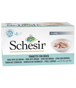 Schesir Cat Multipack Tuna with Seabream 6x50g can