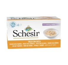 Schesir Cat Multipack Chicken with Pumpkin 6x50g can