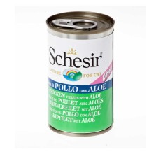 Schesir Cat Kitten Chicken Fillets With Aloe 140g can