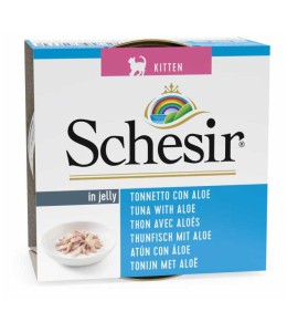 Schesir Cat Wet Food Can-Kitten Tuna With Aloe 85g can