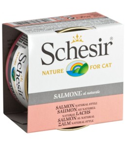 Schesir Cat Wet Food Salmon Natural Style 85g can