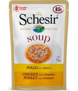 Schesir Cat Wet Soup Chicken with Pumpkin 85g