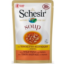Schesir Cat Wet Soup With Wild Tuna and Papaya 85g