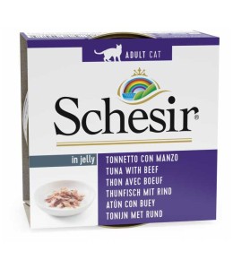 Schesir Cat Wet Food Tuna With Beef Fillets 140g can