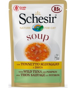 Schesir Cat Wet Soup With Wild Tuna and Pumpkin 85g