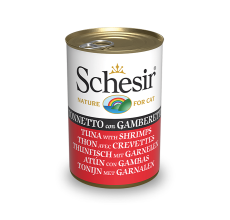 Schesir Cat Wet Food Tuna With Shrimps 140g