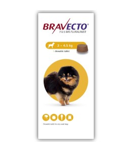 Bravecto for Dogs 2 - 4.5 kg Tablet 112.5mg