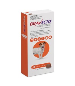 Bravecto for Dogs 4.5 - 10 kg Tablet 250mg