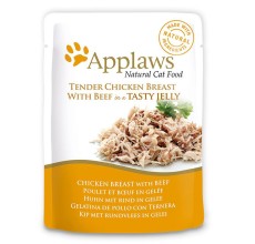 Applaws Cat Chicken with Beef 70g Jelly Pouch