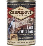 Carnilove Lamb & Wild Boar for Adult Dogs (Wet Food Cans) 400g