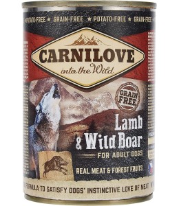 Carnilove Lamb & Wild Boar for Adult Dogs (Wet Food Cans) 400g