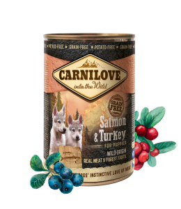 Carnilove Salmon & Turkey for Puppies (Wet Food Cans) 400g
