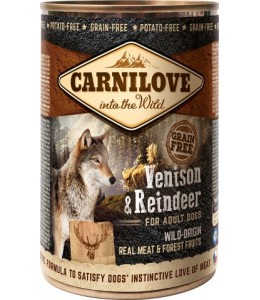 Carnilove Venison & Reindeer for Adult Dogs (Wet Food Cans) 400g