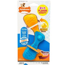 Nylabone Boomerang Chew, Bacon & Cheese Flavor Puppy