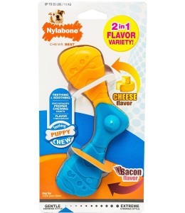 Nylabone Boomerang Chew, Bacon & Cheese Flavor Puppy