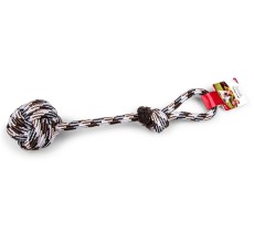 Vadigran Cotton rope+handle + ball Ø10,5cm brown 54cm