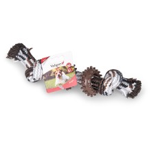 Vadigran Cotton rope 2 knots 2 rings brown 30g 16cm