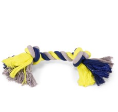 Vadigran Cotton rope 2 knots blue-yellow 125g 28cm
