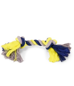 Vadigran Cotton rope 2 knots blue-yellow 125g 28cm