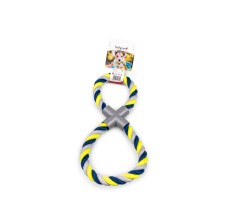Vadigran Cotton rope 8-shaped blue-yellow 250g 35cm