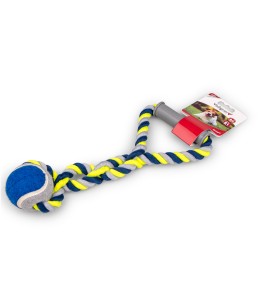 Vadigran Cotton rope+plastic handle+tennis blue-yellow 190g