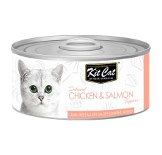Kit Cat Chicken & Salmon Toppers 80g