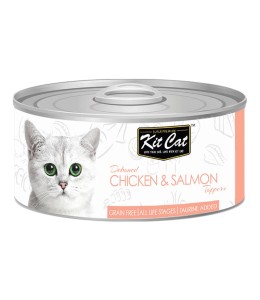 Kit Cat Chicken & Salmon Toppers 80g