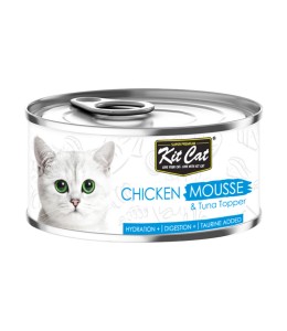 Kit Cat Chicken Mousse With Tuna Topper 80g