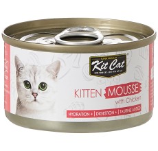 Kit Cat Tuna Mousse With Chicken Topper 80g