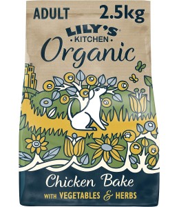 Lily's Kitchen Organic Chicken Bake with Vegetable & Herb Adult Dry Dog Food (2.5Kg)