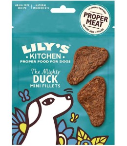 Lily's Kitchen The Mighty Duck Mini Jerky Grain Free Dog Treats (70g)