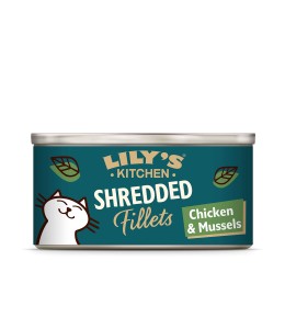 Lily's Kitchen Shredded Fillets Chicken & Mussels in Broth Wet Cat Food (70g)