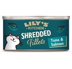 Lily's Kitchen Shredded Fillets Tuna & Salmon in Broth Wet Cat Food (70g)