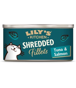 Lily's Kitchen Shredded Fillets Tuna & Salmon in Broth Wet Cat Food (70g)