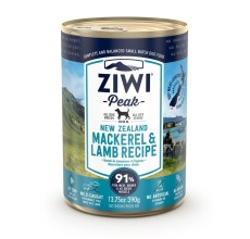 ZiwiPeak Dog Tin Mackerel & Lamb 390G