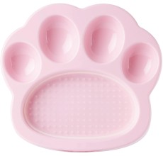 PetDreamHouse PAW 2-IN-1 Mini Slow Feeder & Lick Pad Baby Pink Easy