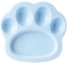 PetDreamHouse PAW 2-IN-1 Mini Slow Feeder & Lick Pad Baby Blue Easy